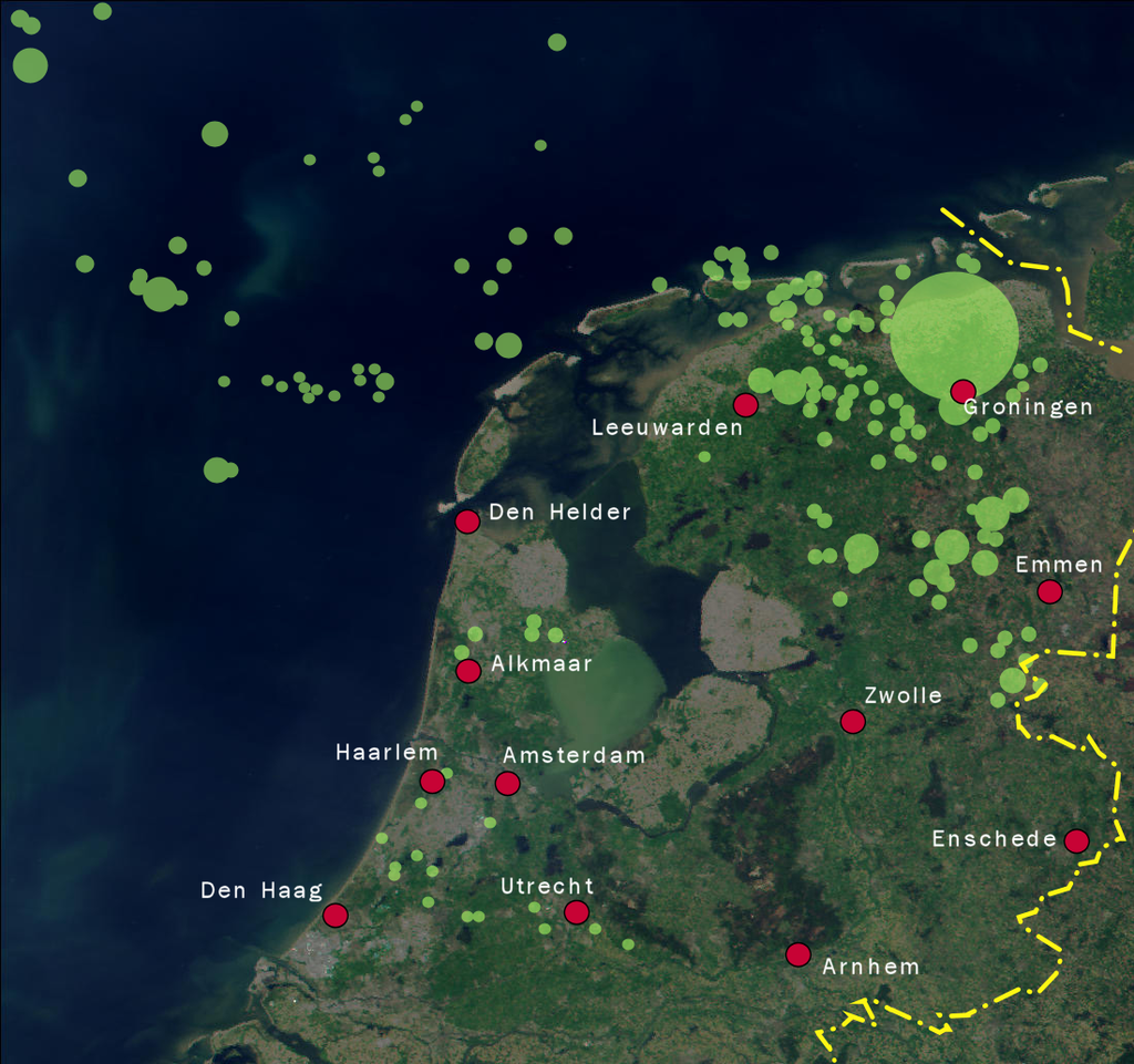 representation of dutch gas fields